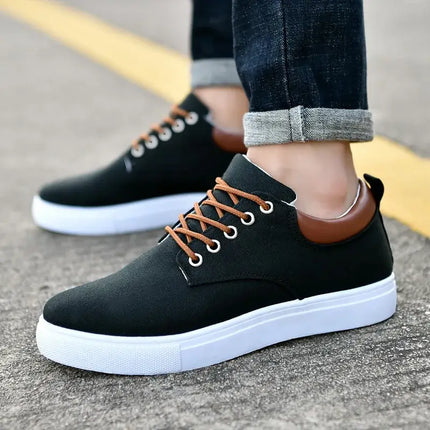 Nomad Canvas Sneakers - comfortable, breathable men's casual sneakers for everyday wear, walking, and travel in style.
