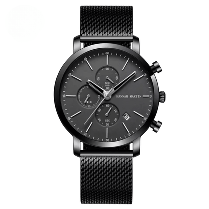 Obsidian Chrono 44 watch - Limited Edition with 44.5mm stainless steel case and monochrome dial.