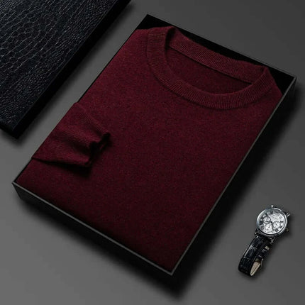 Orizio Knit Sweater - men's winter sweater in luxurious knit-blend, offering warmth, comfort, and a cozy feel for stylish everyday layering.