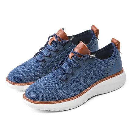 Oxford Ridge Mesh Sneakers - stylish, breathable, lightweight casual sneakers for men, perfect for everyday wear, walking, and travel.