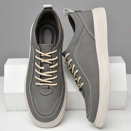 Riviera Italian Leather Sneakers: Men's casual sneakers offering lightweight, breathable comfort and modern style for everyday wear.