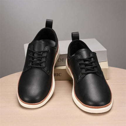 Ruvano Leather Sneakers for men - Comfortable everyday sneakers with orthopedic cushioning, perfect for walking, travel, and casual outfits.