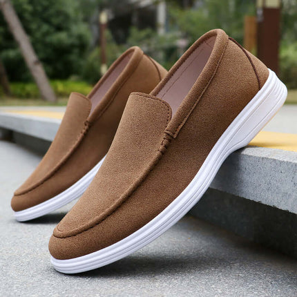 Salento Suede Loafers - Men's luxury slip-on formal shoes with premium suede and cushioned insole for elegant style and comfort.