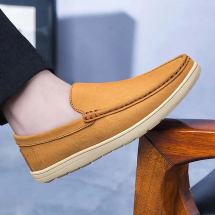 Salerno Leather Loafers showcasing slip-on elegance and premium craftsmanship for men.