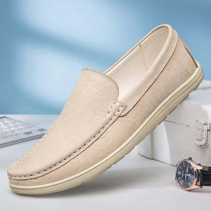 Elegant Salerno Leather Loafers for men, showcasing luxury slip-on comfort with a premium leather finish and formal style.