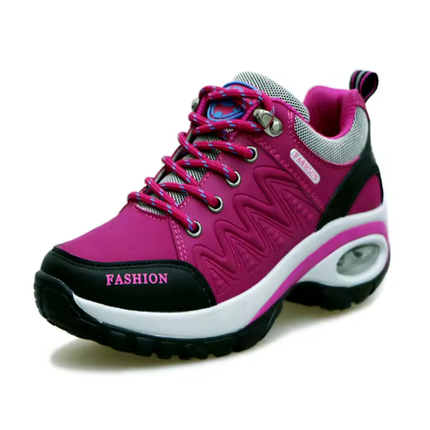 ComfortWalk Outdoor Women’s Sneakers – Breathable Leather, Shock-Absorbing Sole