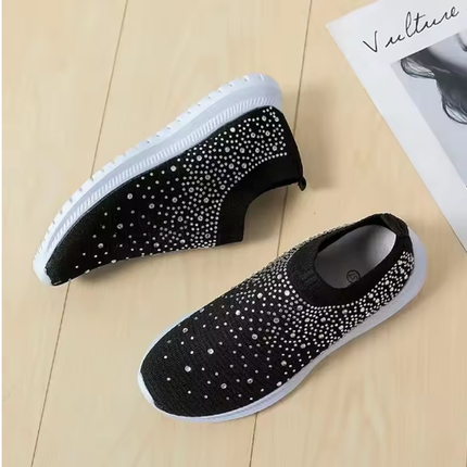 Women’s Comfort Glitter Sneakers – Ergonomic Non-Slip Athletic Shoes