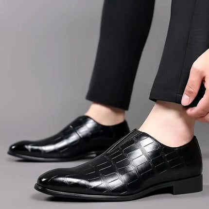 Trento Genuine Leather Loafers showcasing luxury slip-on style for men, featuring a polished finish and orthopedic comfort for formal occasions.