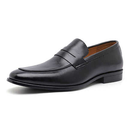 Tuscano Leather Loafers: Elegant slip-on men's formal leather loafers with cushioned comfort and premium non-slip sole for a sophisticated style.