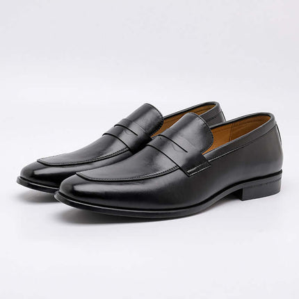 Tuscano Leather Loafers: men's slip-on formal loafers