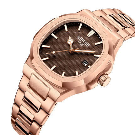 Veltron Milano 40 Rose Gold Watch with Japanese quartz movement and elegant rose gold finish for men