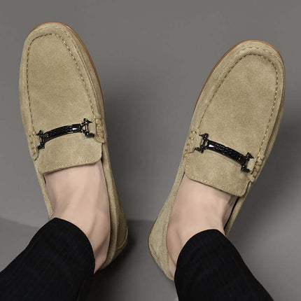 Luxury Veneto Suede Loafers for men, showcasing elegance and slip-on comfort, perfect for formal occasions and crafted from premium quality suede.