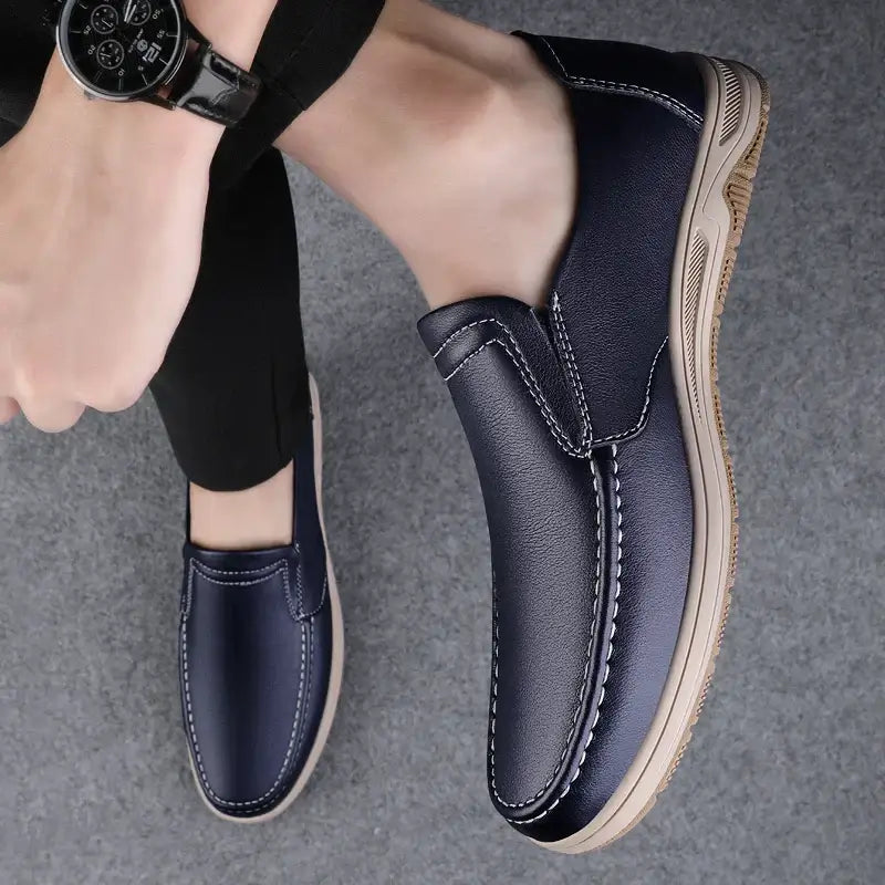 Winfield Loafers - men's luxury leather slip-on shoes showcasing premium craftsmanship and formal elegance for versatile style and comfort.